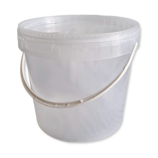 Műanyag vödör fedővel (átlátszó) - 5 L