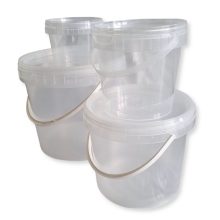 Műanyag vödör fedővel (átlátszó) - 5 L