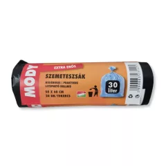 Szemeteszsák EXTRA ERŐS 30 L (50x60 cm) - fekete