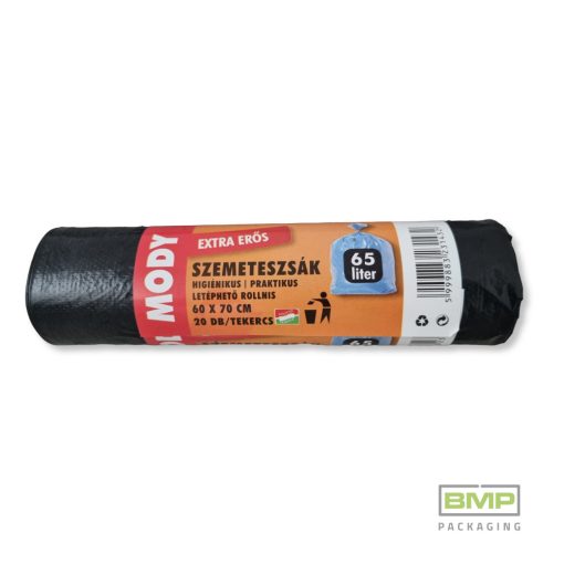 Szemeteszsák EXTRA ERŐS 65 L (60x70 cm) - fekete