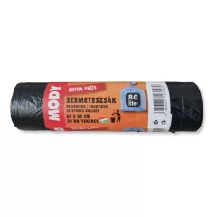 Szemeteszsák EXTRA ERŐS 80 L (60x80 cm) - fekete