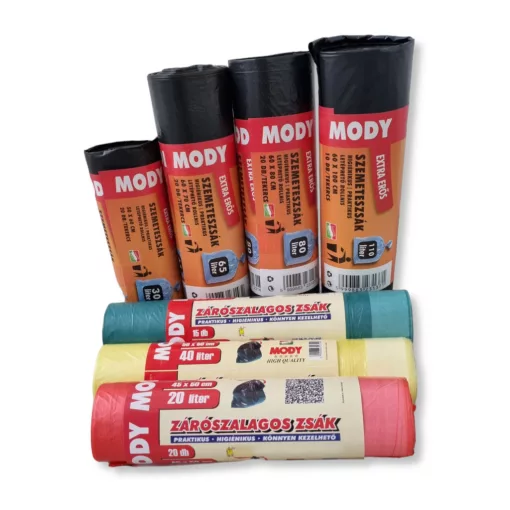 Szemeteszsák EXTRA ERŐS 80 L (60x80 cm) - fekete