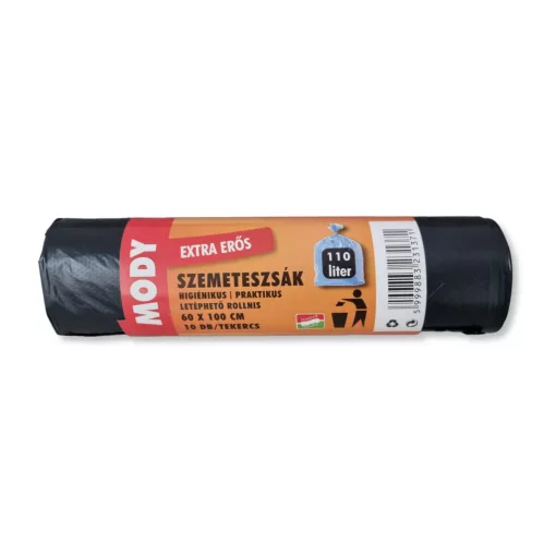 Szemeteszsák EXTRA ERŐS 110 L (60x100 cm) - fekete