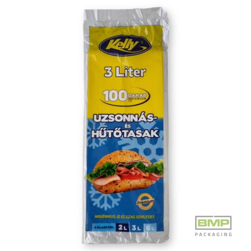 Hűtő- és uzsonnástasak 3 liter - 25x35cm 100 db