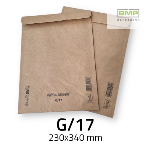 Légpárnás boríték (100% papír alapú) G/17 barna - 230x340 mm