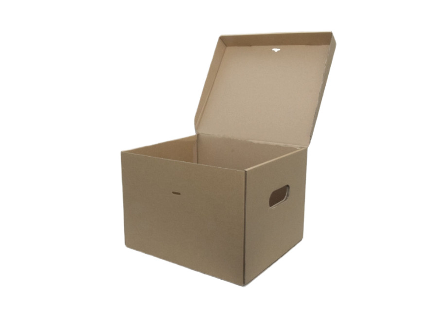 Kartondoboz 325x295x240 mm - A4 fedeles irattároló