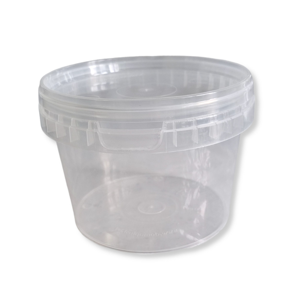 Műanyag vödör fedővel - 500 ml