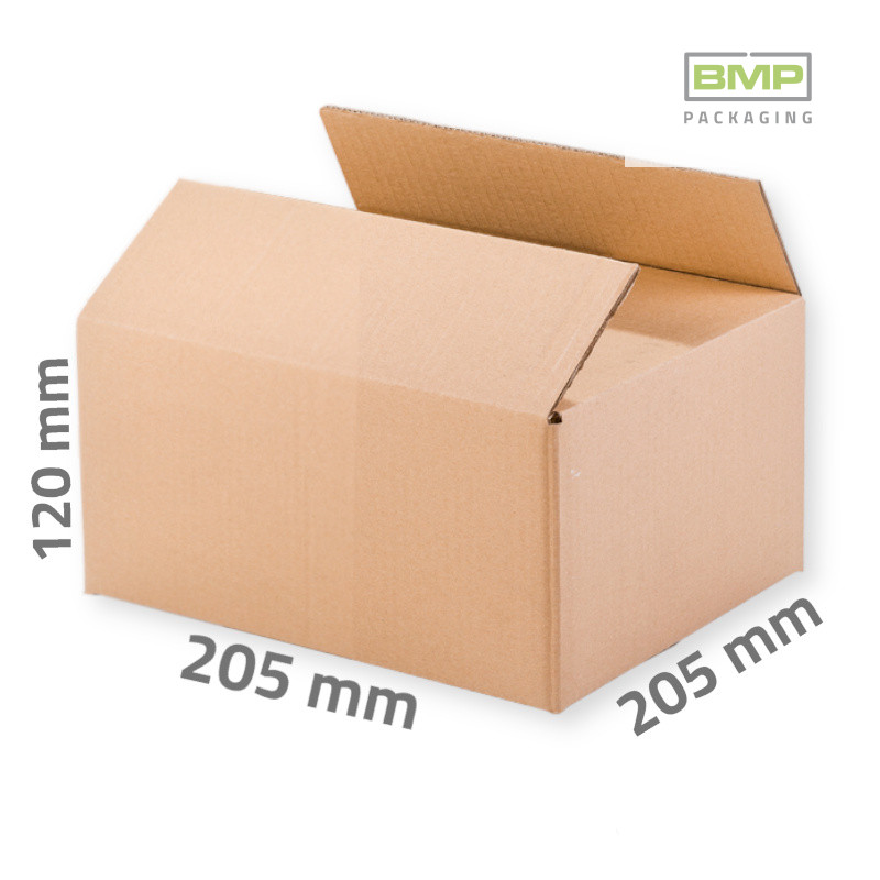 Kartondoboz 205x205x120 mm - 3 rétegű papírdoboz