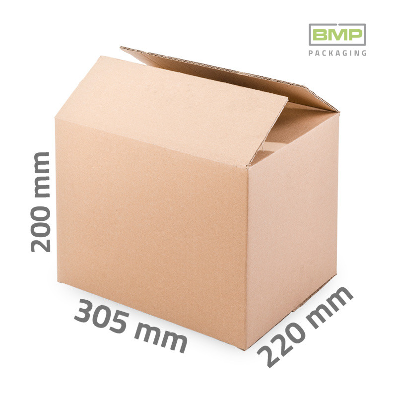 Kartondoboz 305x220x200 mm - 3 rétegű papírdoboz