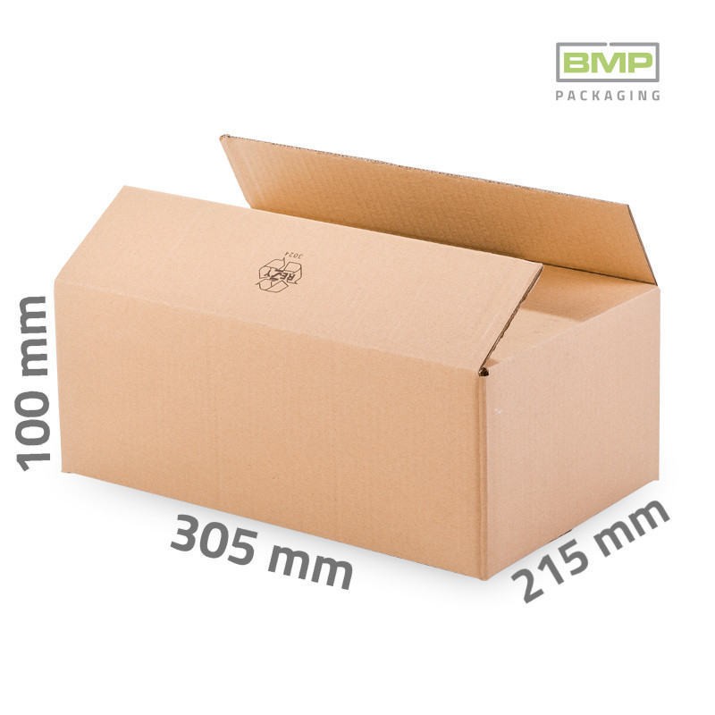 Kartondoboz 305x215x100 mm - 3 rétegű papírdoboz